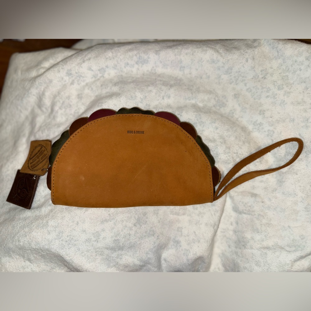 Tan Wristlet Wallet